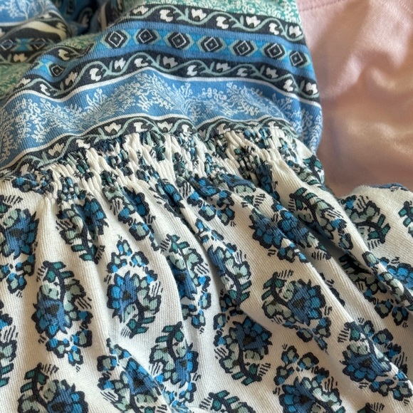 J. Jill Blue and White Boho Tunic Size Large - Picture 8 of 9